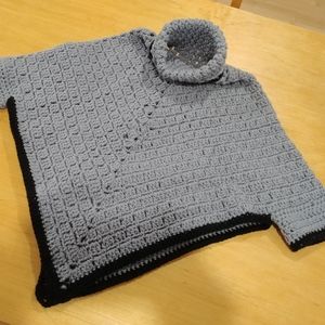 Poncho gris pour enfants